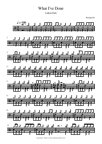 Drum score: Linkin Park - What I've Done