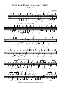 Drum score: VIP Mass Choir - Send Your Power (feat. John P. Kee)