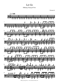 Drum score: Hillsong Young & Free - Let Go