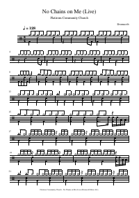 Drum score: Flatirons Community Church - No Chains on Me (Live)