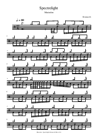 Drum score: Mastodon - Spectrelight