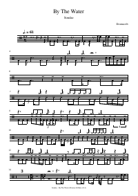 Drum score: Sondae - By The Water