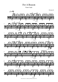 Drum score: Karan Aujla - For A Reason