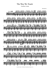 Drum score: Charlotte Cardin - The Way We Touch