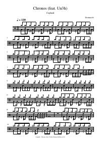 Drum score: Cepheid - Chronos (feat. Un3h)
