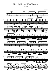 Drum score: Dr. Dog - Nobody Knows Who You Are