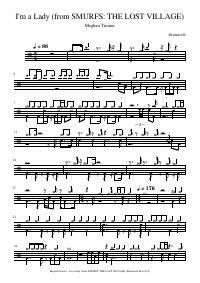 Drum score: Meghan Trainor - I'm a Lady (from SMURFS: THE LOST VILLAGE)