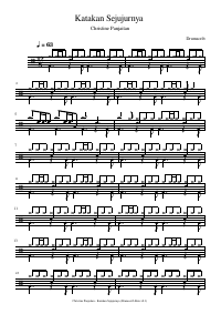 Drum score: Christine Panjaitan - Katakan Sejujurnya