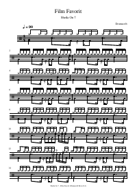 Drum score: Sheila On 7 - Film Favorit