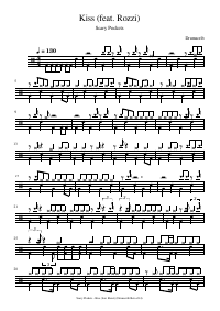 Drum score: Scary Pockets - Kiss (feat. Rozzi)