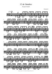 Drum score: Facção Central - 12 de Outubro