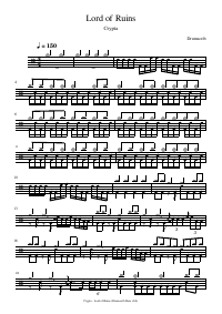 Drum score: Crypta - Lord of Ruins