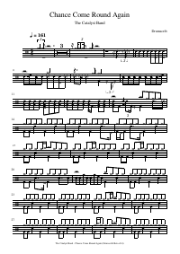 Drum score: The Catalyst Band - Chance Come Round Again