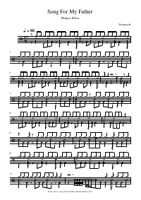 Drum score: Horace Silver - Song For My Father