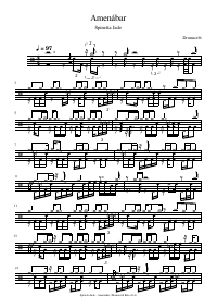 Drum score: Spinetta Jade - Amenábar
