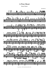 Drum score: Rusty Nelson - A Pure Heart