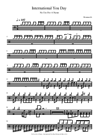 Drum score: No Use For A Name - International You Day