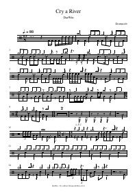 Drum score: DarWin - Cry a River