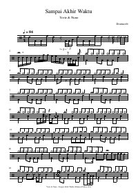 Drum score: Yovie & Nuno - Sampai Akhir Waktu