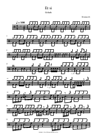Drum score: Goliath - Et si