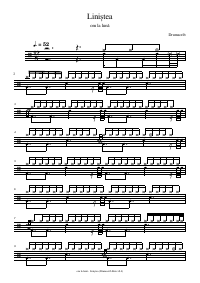 Drum score: om la lună - Liniștea