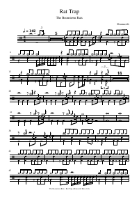 Drum score: The Boomtown Rats - Rat Trap