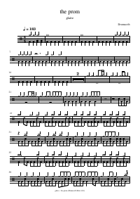Drum score: glaive - the prom