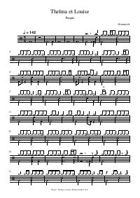 Drum score: Poupie - Thelma et Louise