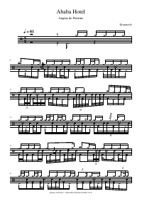 Drum score: Angine de Poitrine - Ababa Hotel