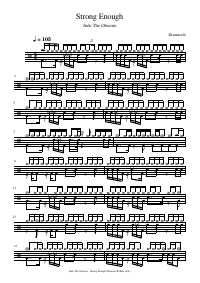 Drum score: Jude The Obscure - Strong Enough