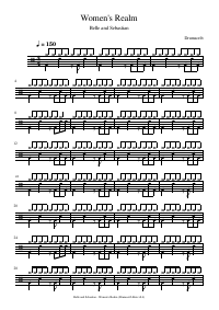 Drum score: Belle and Sebastian - Women's Realm