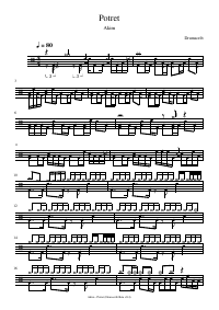 Drum score: Akim - Potret