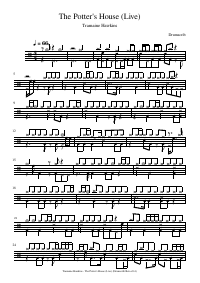 Drum score: Tramaine Hawkins - The Potter's House (Live)