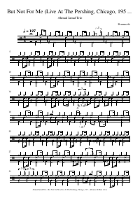 Drum score: Ahmad Jamal Trio - But Not For Me (Live At The Pershing, Chicago, 1958)