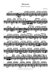 Drum score: The Red Clay Strays - Moments