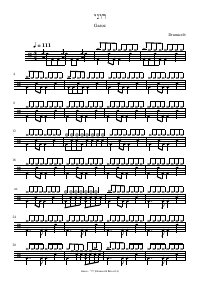 Drum score: Gazoz - רוני