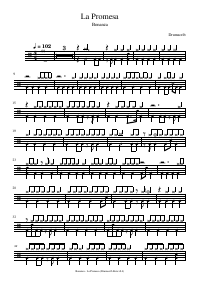 Drum score: Bonanza - La Promesa