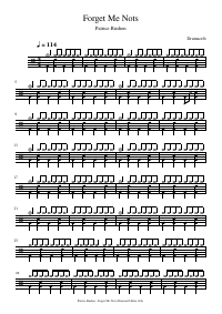 Drum score: Patrice Rushen - Forget Me Nots
