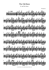 Drum score: B. and The Omax - The Old Barn