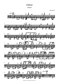 Drum score: MADD - Gifted