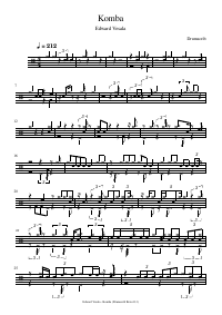Partition de batterie : Edward Vesala - Komba