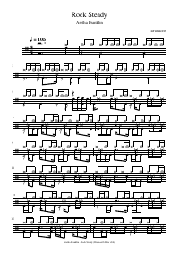 Drum score: Aretha Franklin - Rock Steady