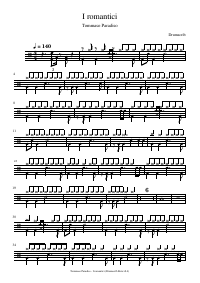 Drum score: Tommaso Paradiso - I romantici