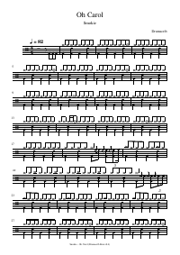 Drum score: Smokie - Oh Carol