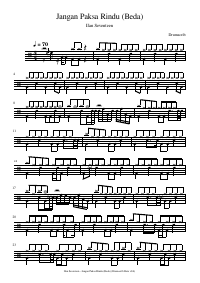 Drum score: Ifan Seventeen - Jangan Paksa Rindu (Beda)