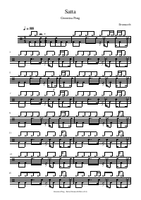 Drum score: Greentea Peng - Satta