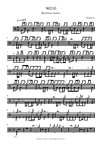 Drum score: Black Kray Archive - 90210