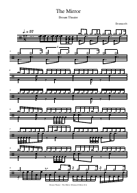 Drum score: Dream Theater - The Mirror
