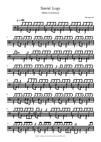 Drum score: Dillon Carmichael - Sawin' Logs