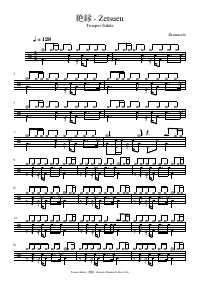 Drum score: Trooper Salute - 絶縁 - Zetsuen